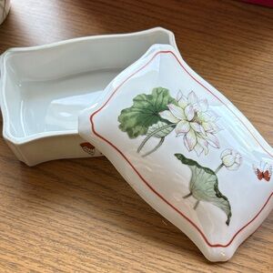 Floral Porcelain Trinket Box